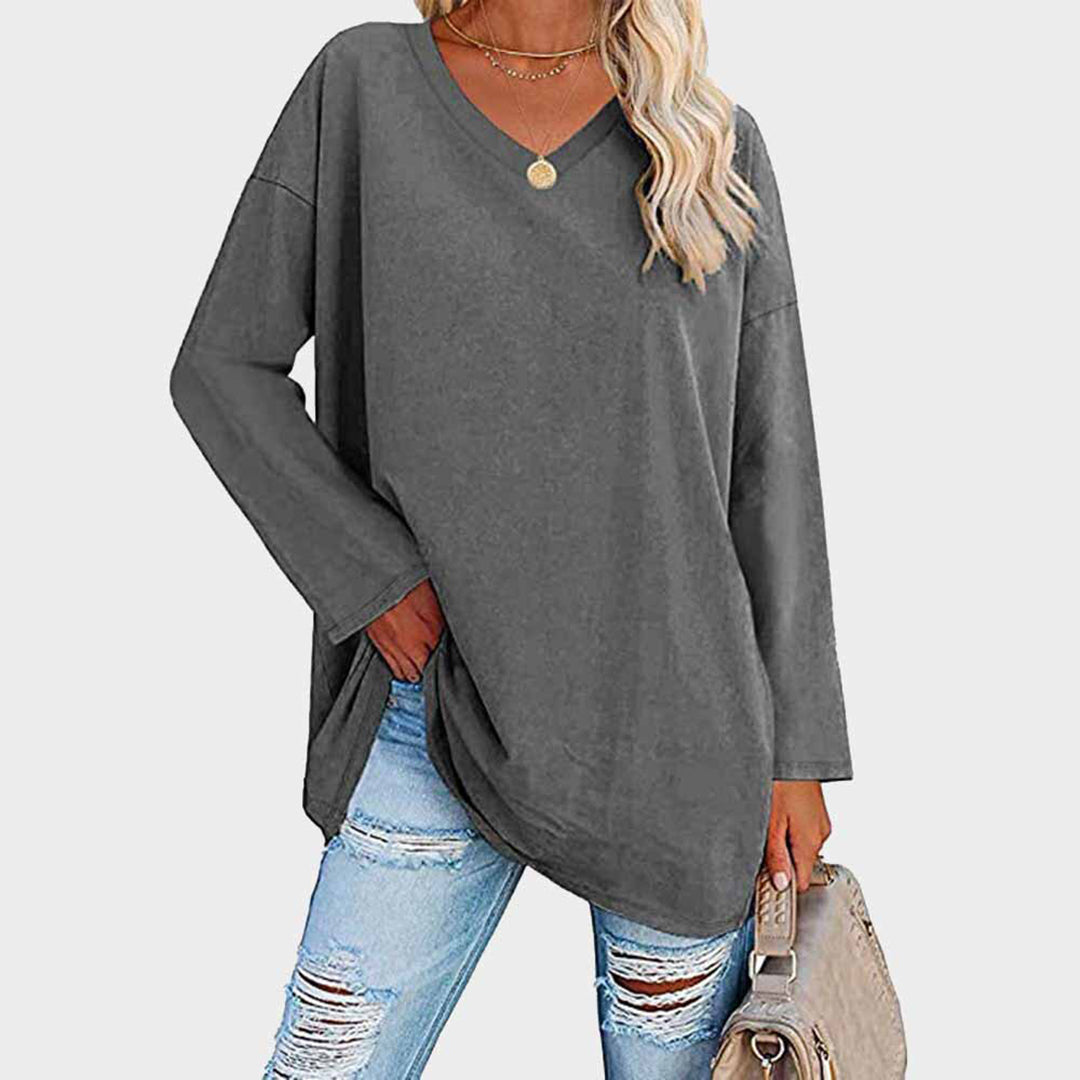Ellowyn - Women's Relaxed Blouse with Long Sleeves - photo 9