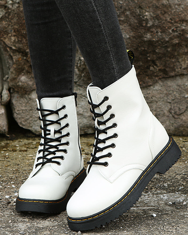 Eloise - Women's Ankle Boots with Zip Front - photo 1