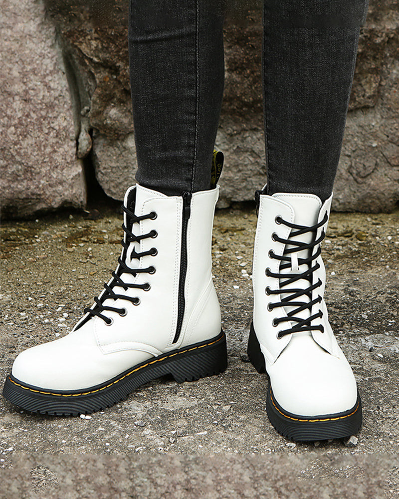 Eloise - Women's Ankle Boots with Zip Front - photo 5