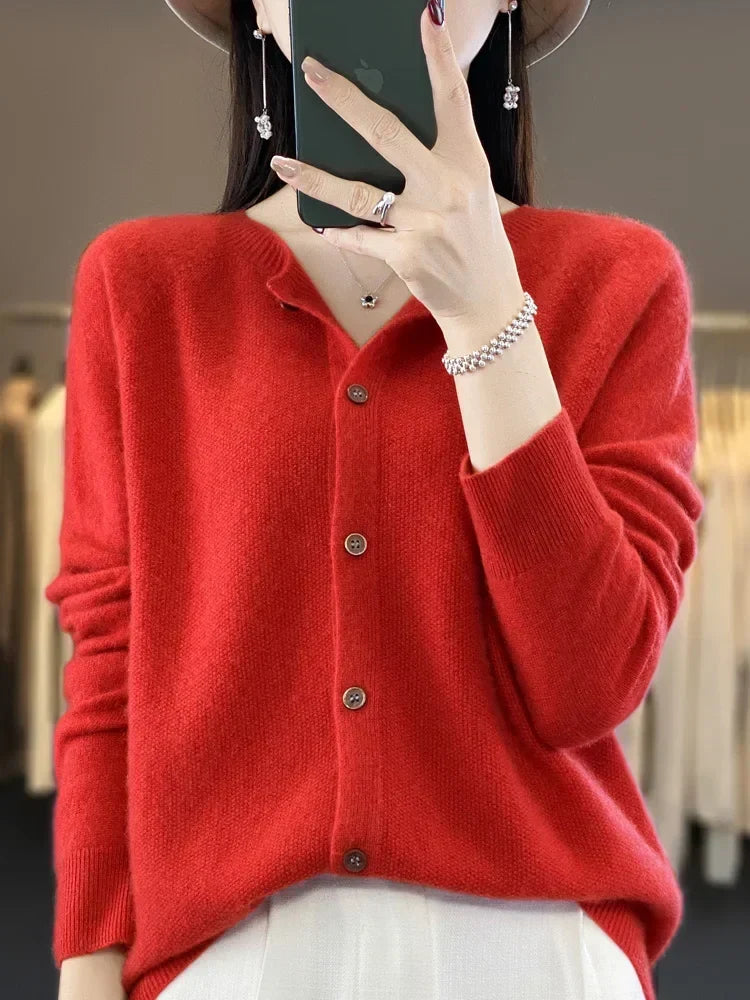 Eloise - Women's Soft Knit Button Cardigan - photo 11