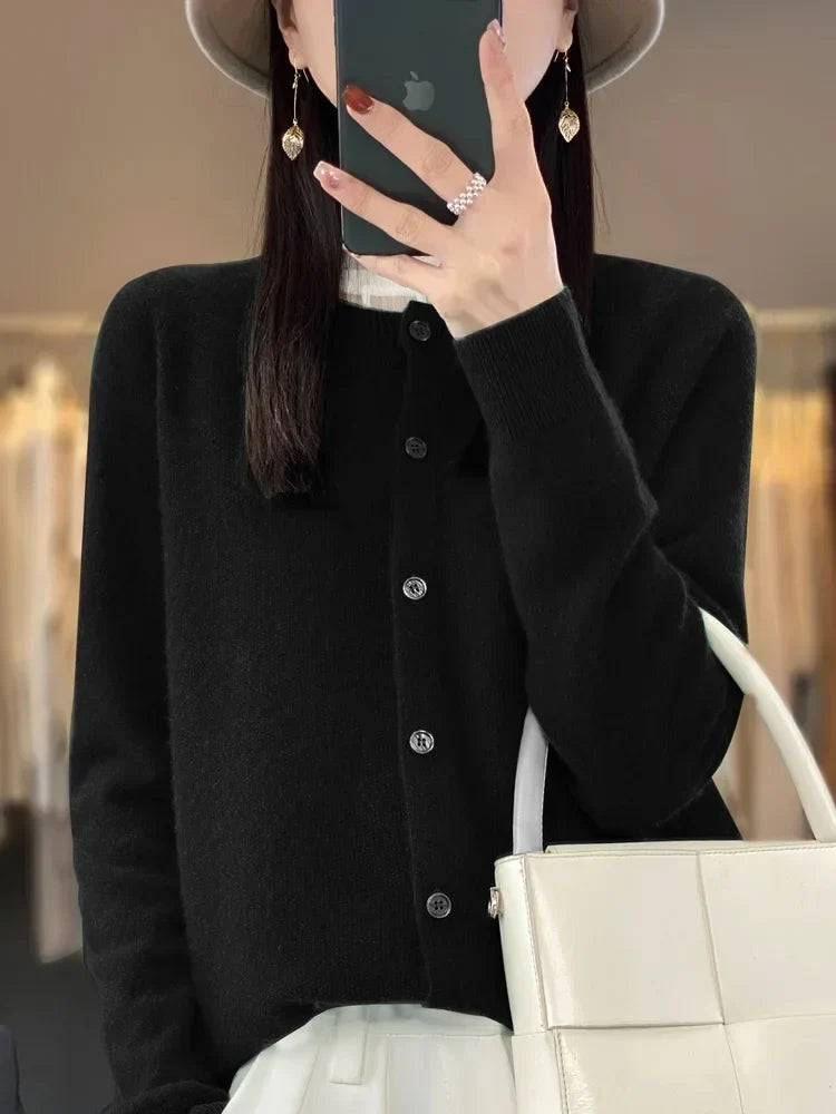 Eloise - Women's Soft Knit Button Cardigan - photo 8
