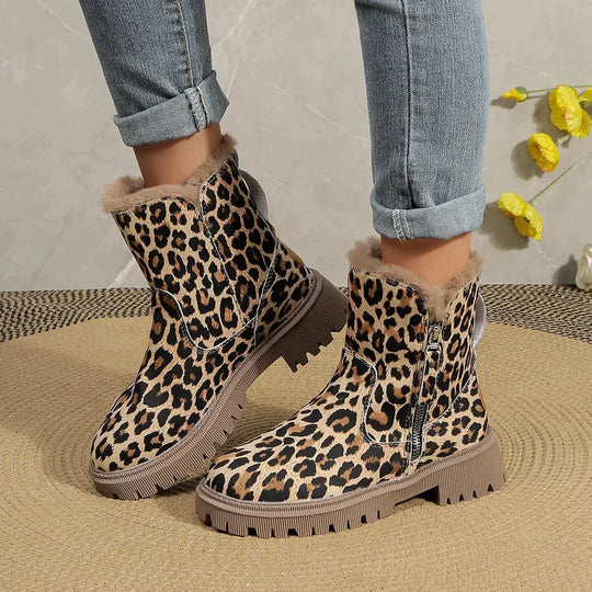 Emma - Women's Leopard Print Winter Boots - photo 5