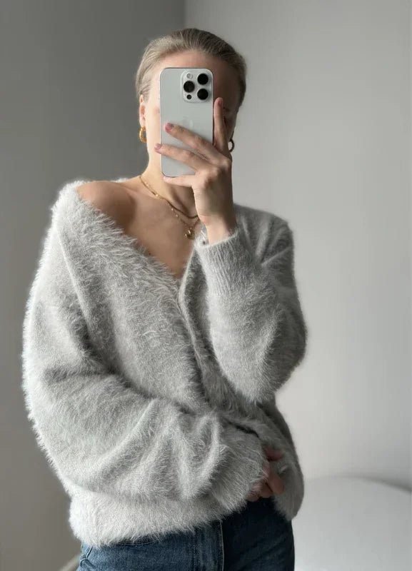 Faith - Women's Relaxed Cardigan in Knit - photo 10