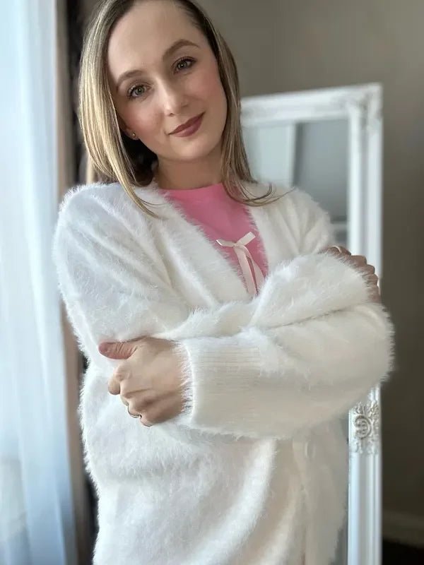 Faith - Women's Relaxed Cardigan in Knit - photo 9