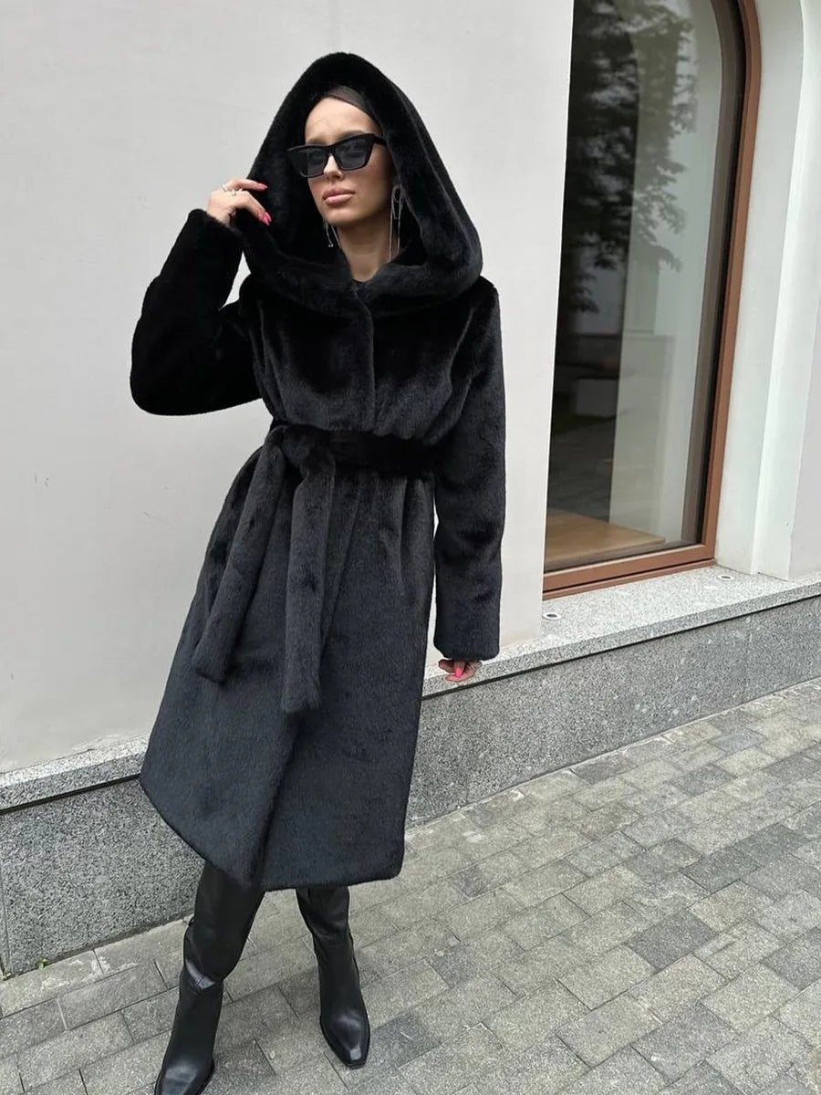 Farren - Women's Relaxed Coat with Hood - photo 2