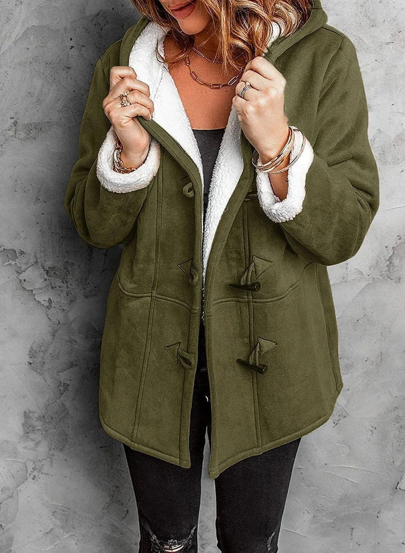 Charlotte - Women's Fleece-Lined Hooded Coat