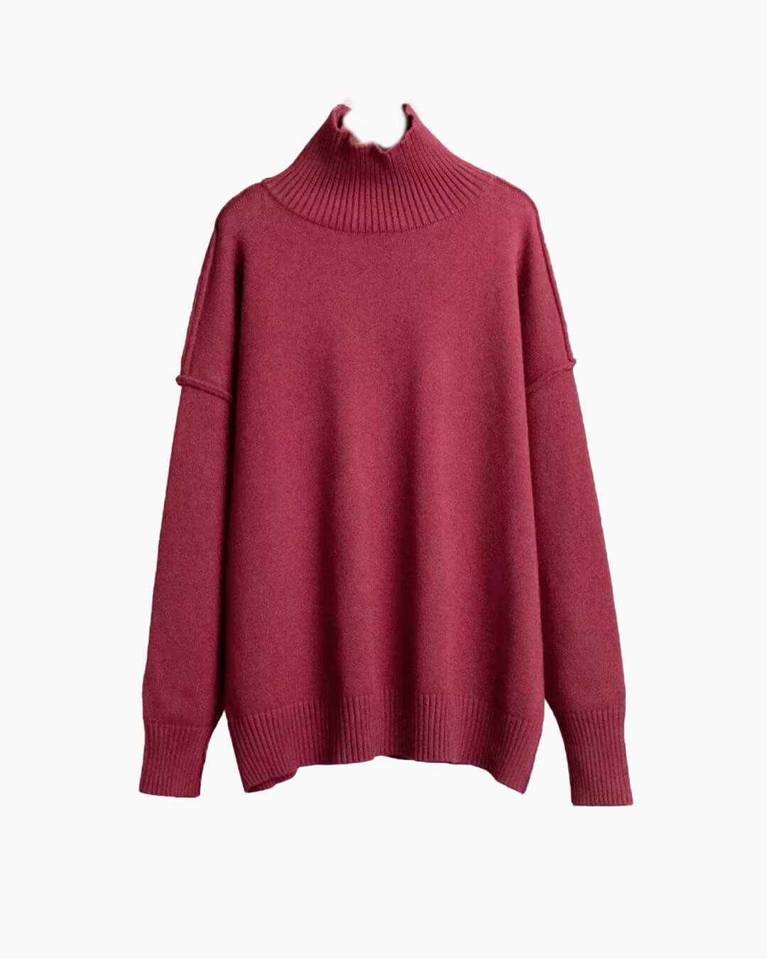 Flora - Women's Jumper in Knit with Roll Neck - photo 12