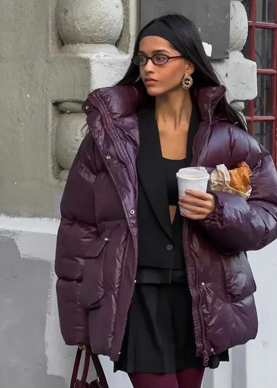Florabel - Women's Longline Puffer Jacket with Hood - photo 4