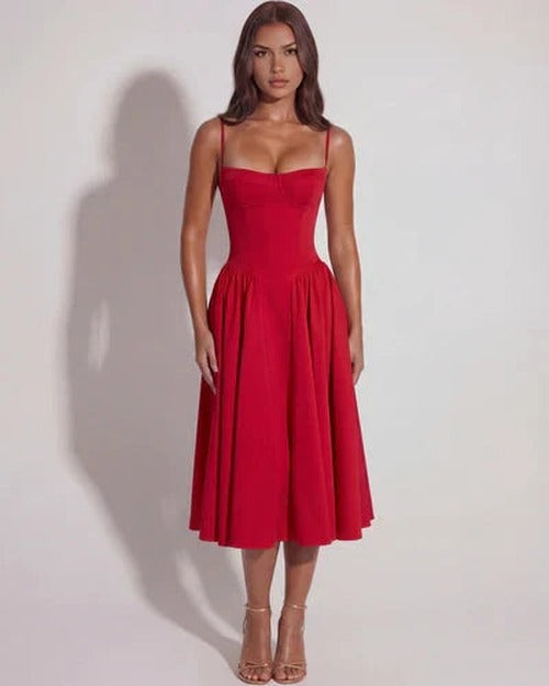 Francesca - Sweetheart Corset Midi Dress - photo 16