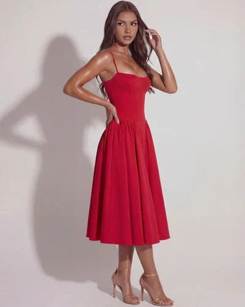 Francesca - Sweetheart Corset Midi Dress - photo 17