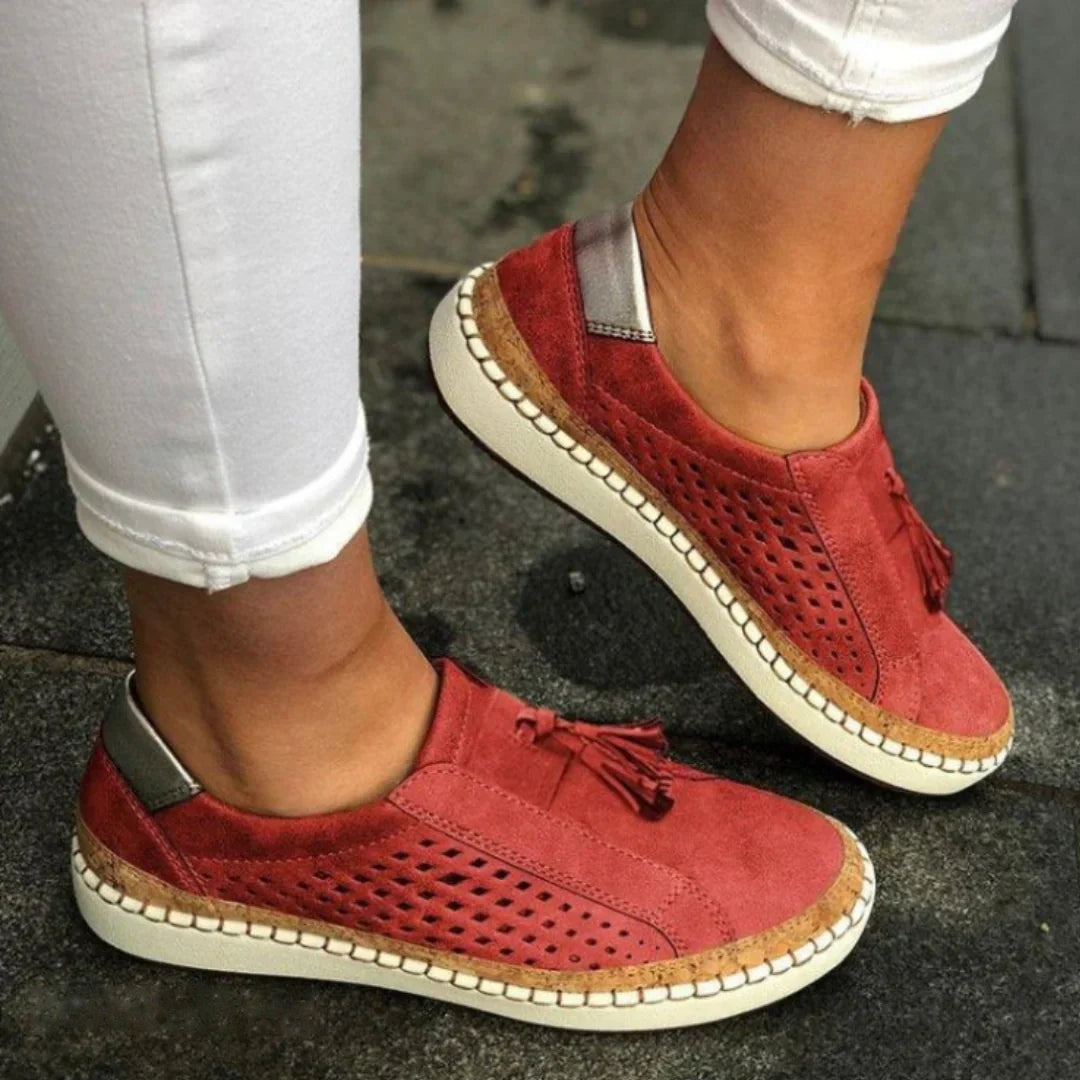 Frankie - Women's Breathable Comfort Shoes - Red