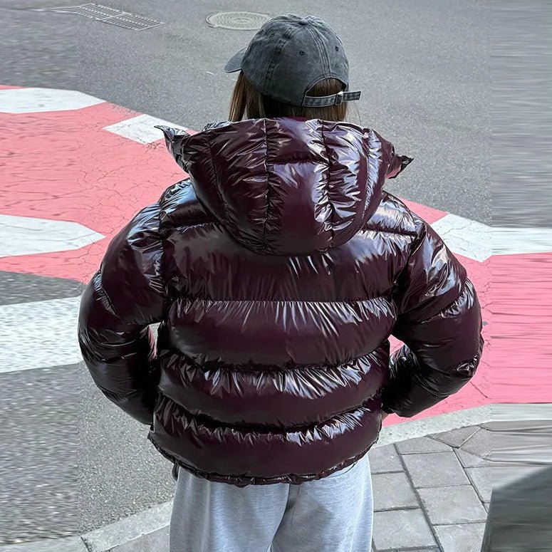 Gigi - Women's Puffer Jacket with Hood - photo 9