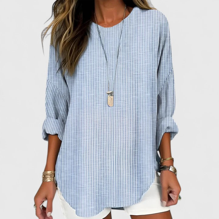 Gilda - Women's Striped Blouse in a Relaxed Fit - photo 2