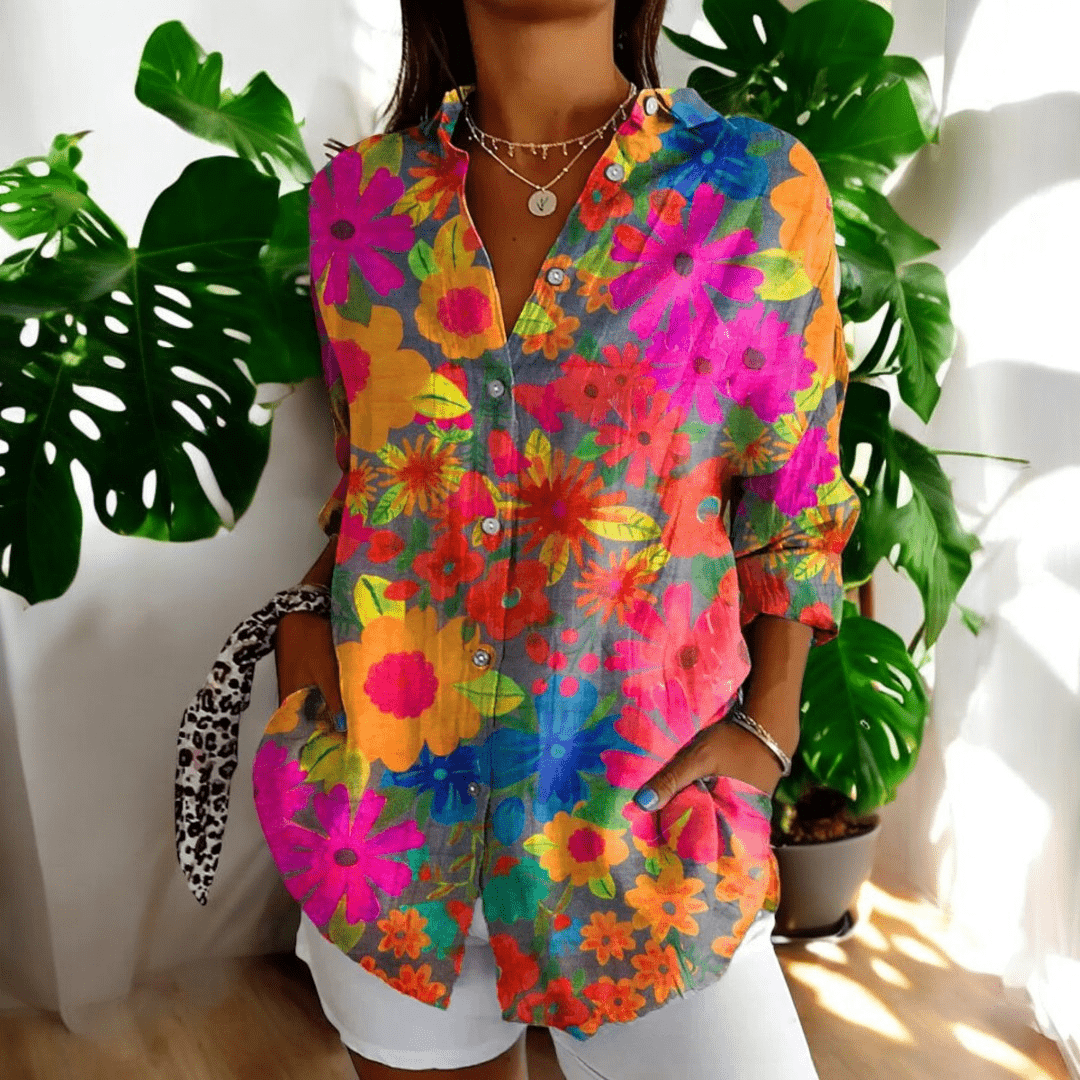 Camicia da donna in seta dalla vestibilità regolare, classica per il lavoro e le serate