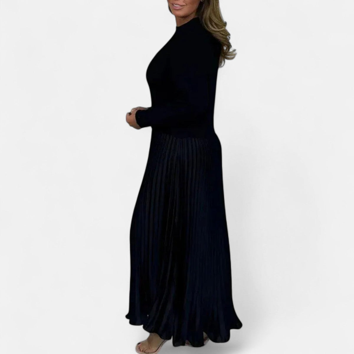 Helga - Women's Pleated Jumper Dress – view 13