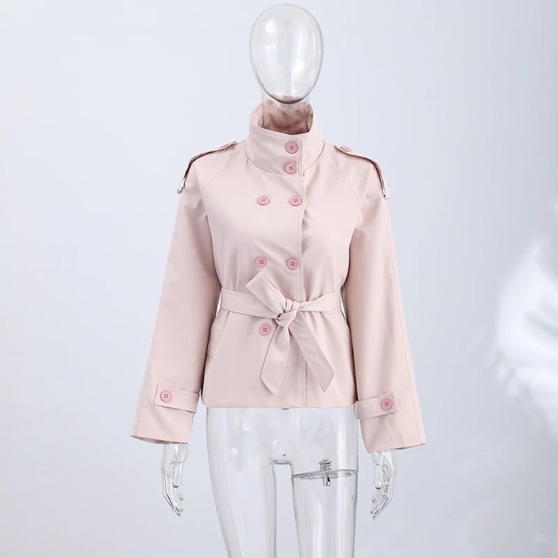 Hessa - Women's Relaxed Trench Coat with Button Front - photo 5