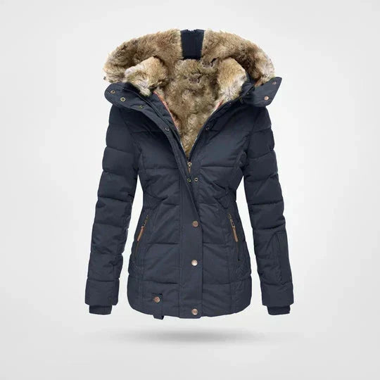 Hilda - Women's Puffer Jacket with Hood - photo 3