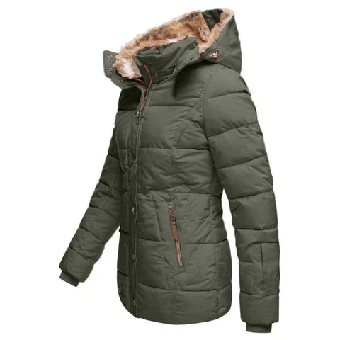 Hilda - Women's Puffer Jacket with Hood - photo 8