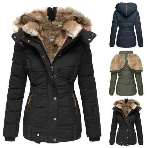 Hilda - Women's Puffer Jacket with Hood - photo 9