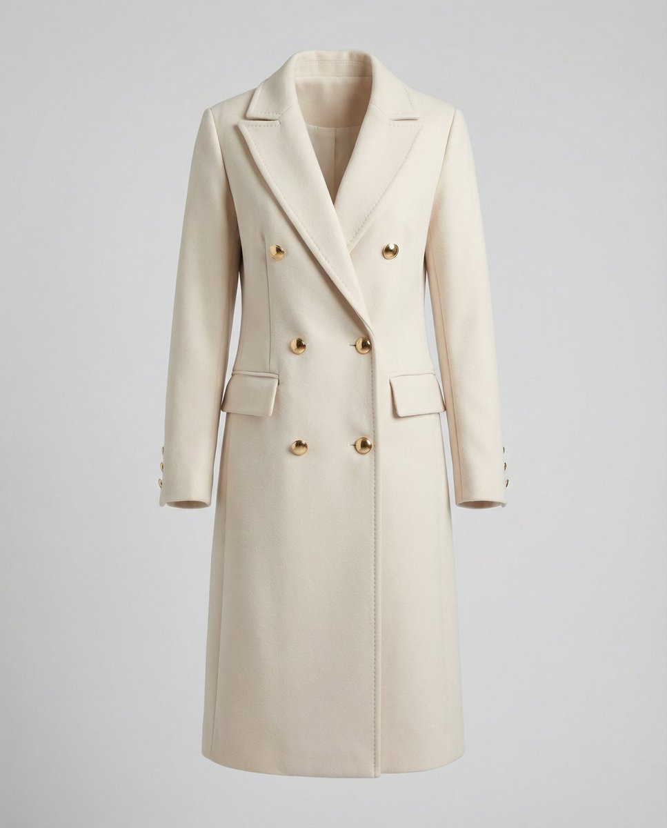 Hollis - Women's Double Breasted Midi Overcoat - photo 5