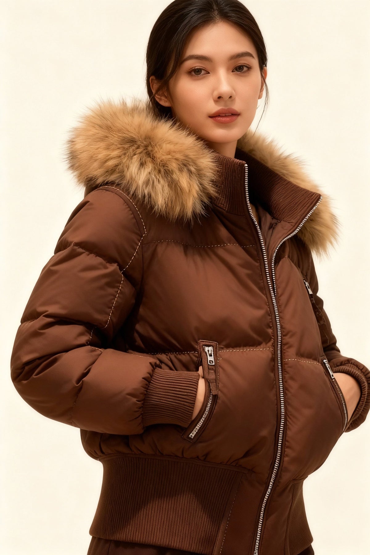 Holly - Women's Jacket in Quilted Finish with Hood - photo 3