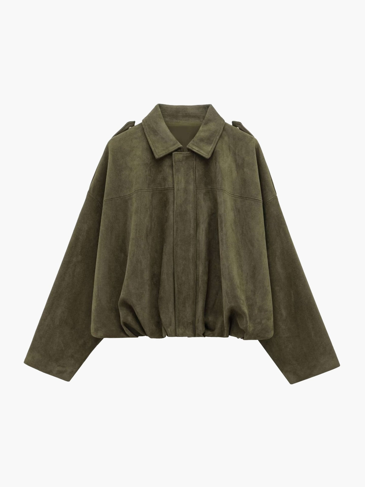 Ida - Women's Wrap Bomber Jacket with Zip Front - photo 8
