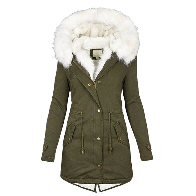 Ilene - Women's Hooded Winter Parka with Faux Fur - photo 7
