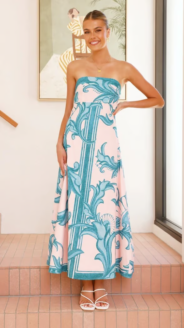 Poppy - Women's Strapless Maxi Dress