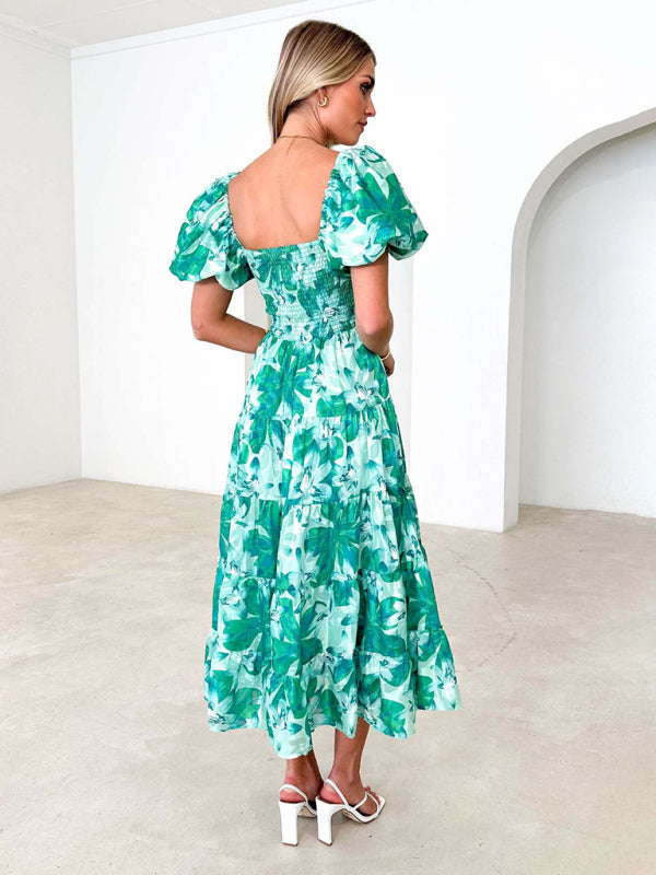 Abby - Women's Off-Shoulder Maxi Dress with Smocked Bodice and Floral Print - photo 28