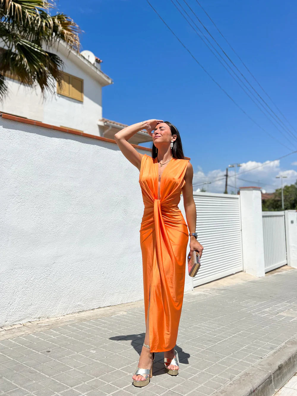 Paloma - Women's Pleated Maxi Dress - photo 5