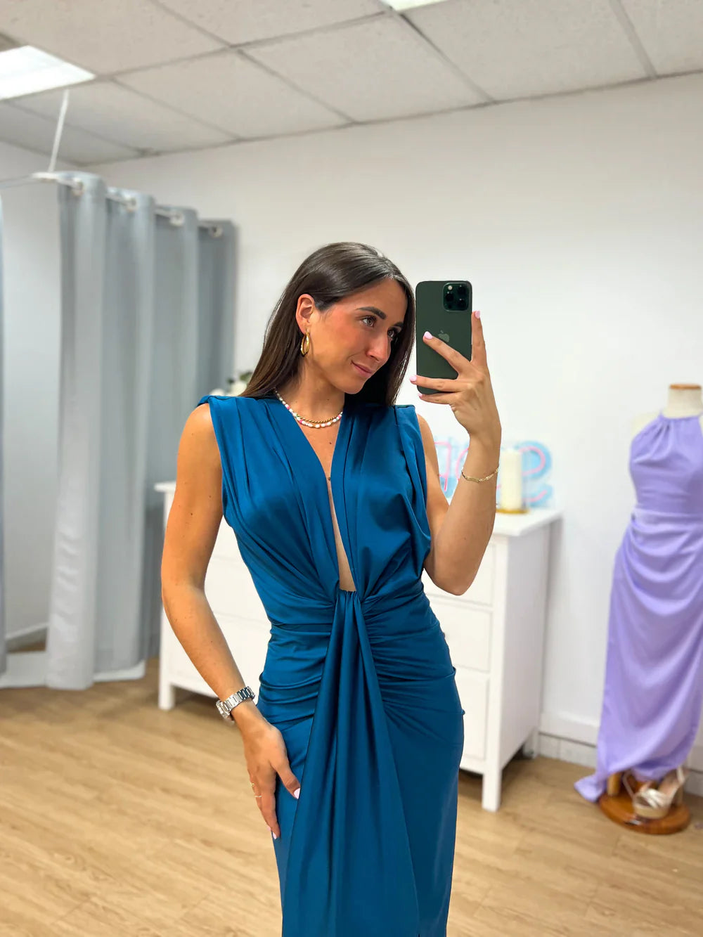 Paloma - Women's Pleated Maxi Dress - photo 3
