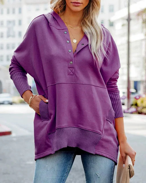 Luna - Women's Oversized Hooded Sweater Soft and Stylish for Everyday Comfort