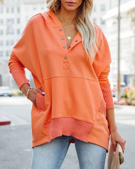 Luna - Women's Oversized Hooded Sweater Soft and Stylish for Everyday Comfort