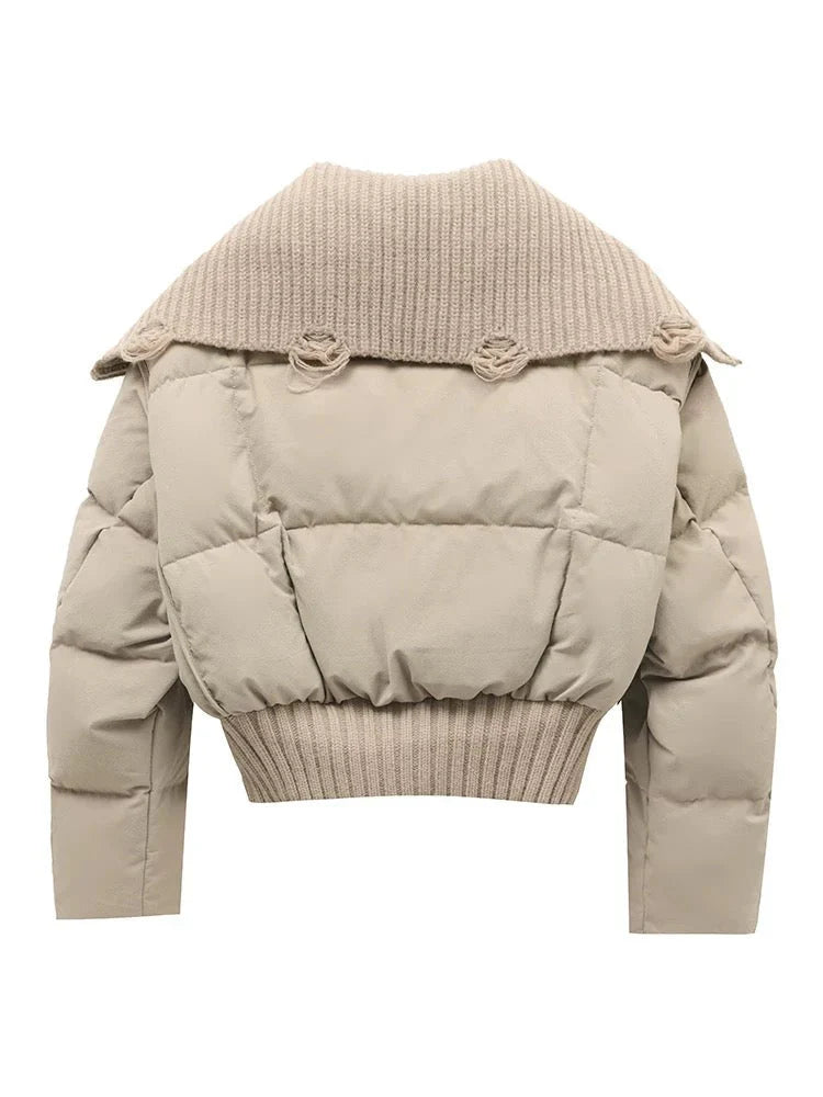 Irene - Women's Puffer Jacket with Collar - photo 7