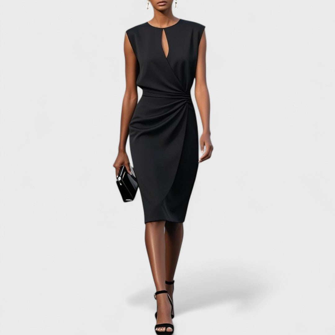 Iria - Women's Sleeveless Midi Dress with Keyhole Neckline - photo 11