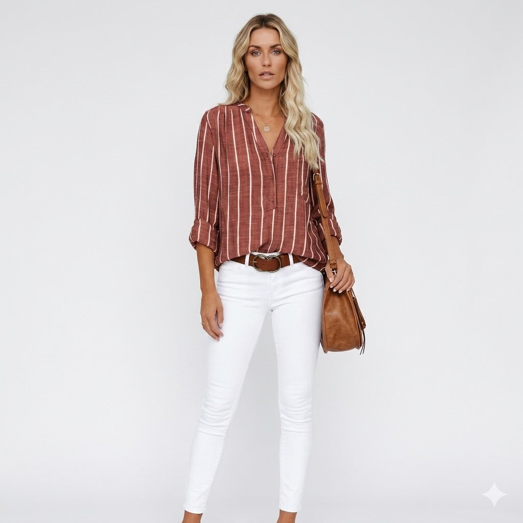 Isolde-Rae - Women's Blouse in Stripe - photo 1