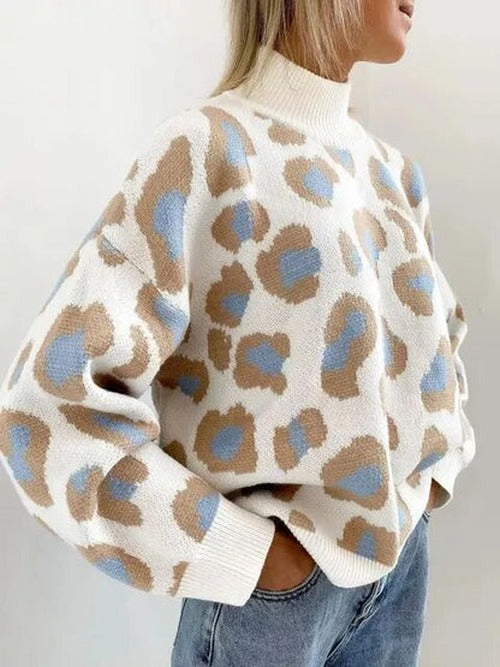 Ivy - Women's Print Turtleneck Sweater - photo 1