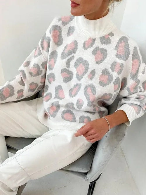 Ivy - Women's Print Turtleneck Sweater - photo 4