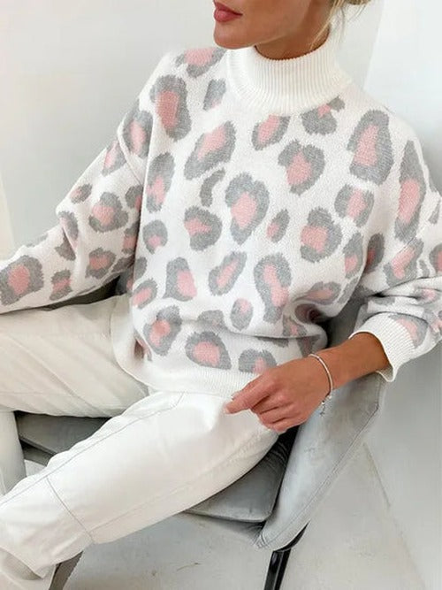 Ivy - Women's Print Turtleneck Sweater - photo 5