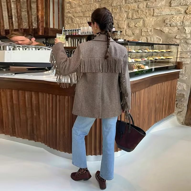 Jacinda - Women's Relaxed Coat with Button Front - photo 4