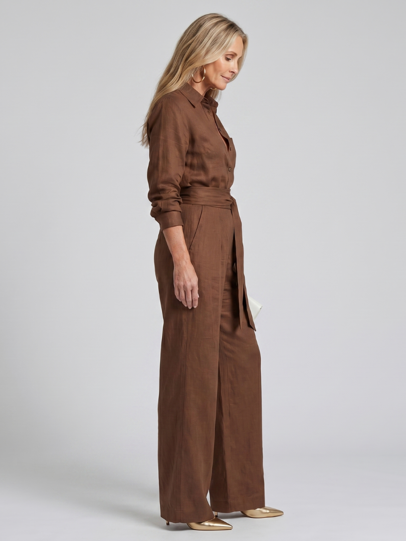 Jasmin - Women's Jumpsuit with Wide Leg - photo 6