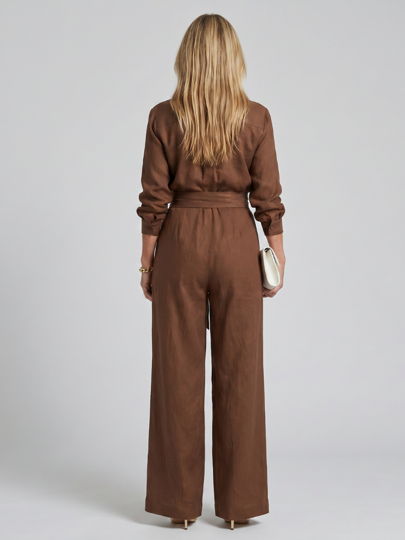 Jasmin - Women's Jumpsuit with Wide Leg - photo 7