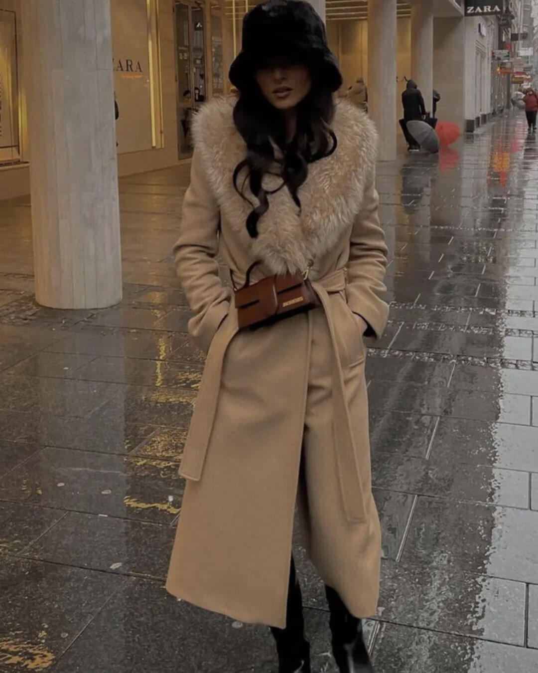 Jenna - Women's Wrap Coat with Button Front - photo 8