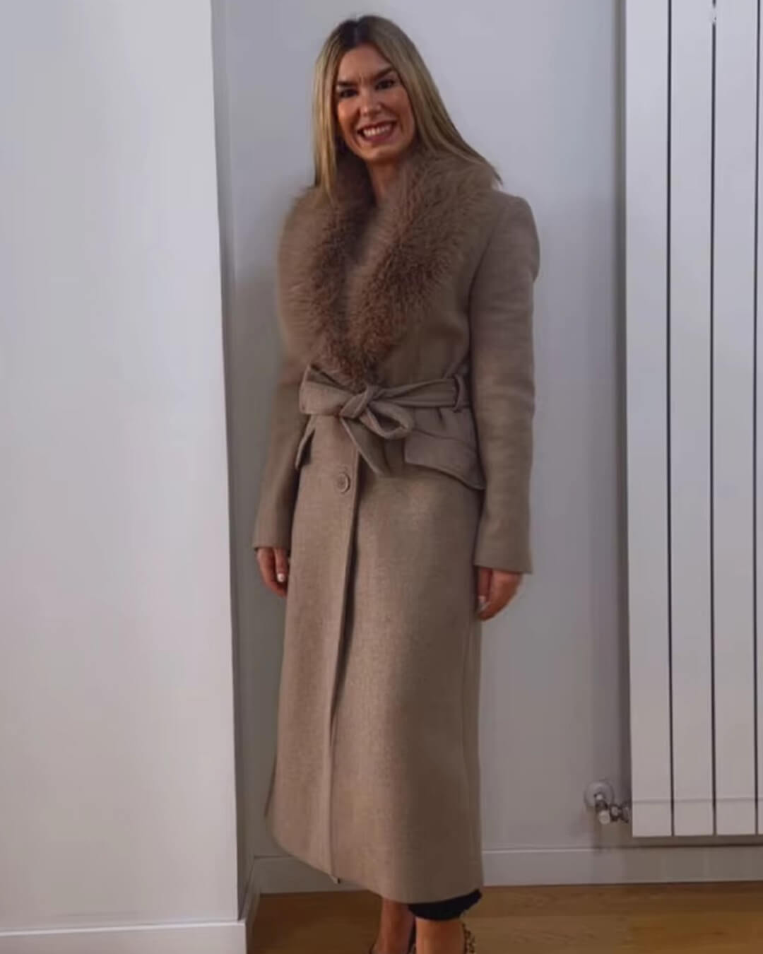 Jenna - Women's Wrap Coat with Button Front - photo 9