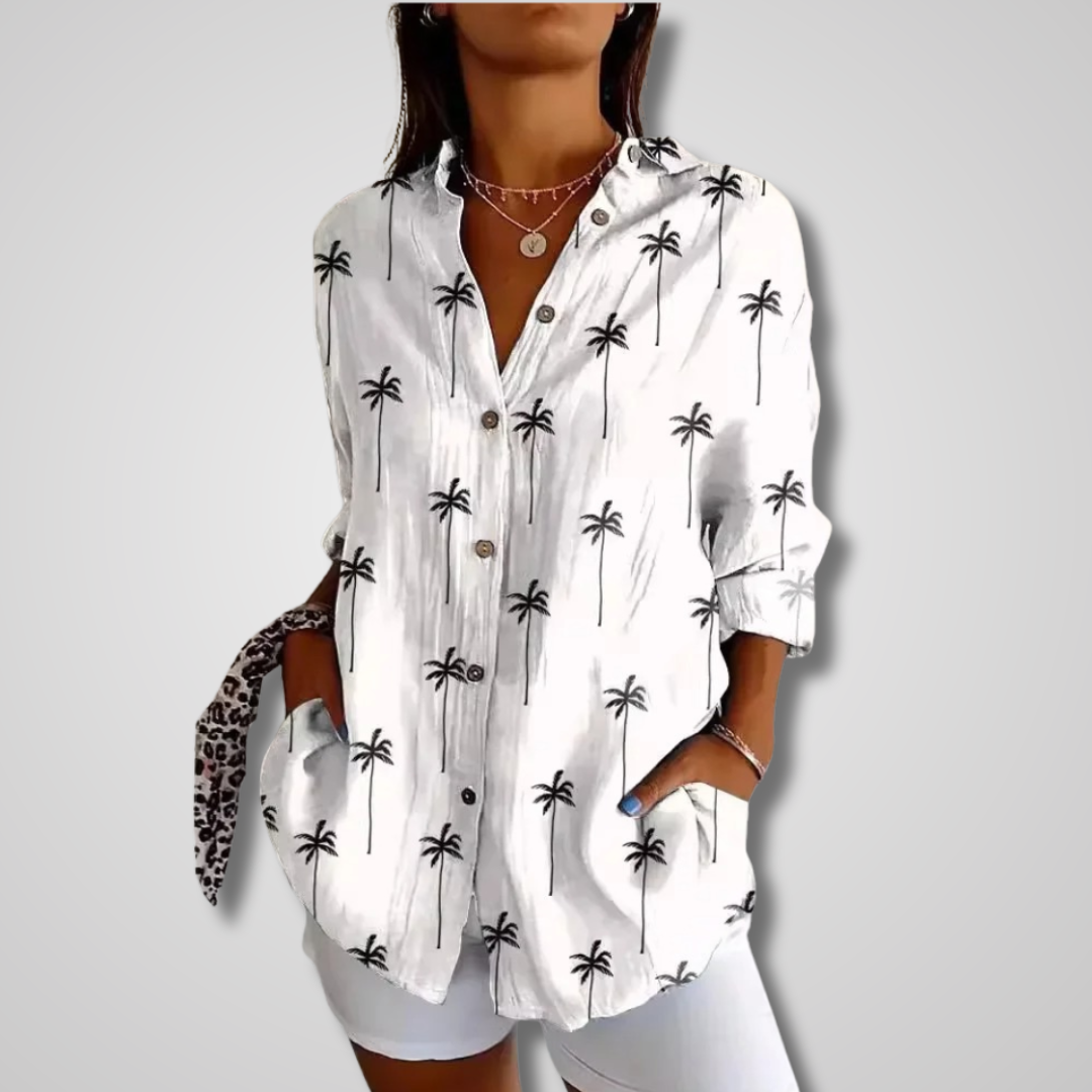Jonelle - Women's Relaxed Vintage Style Shirt - photo 4