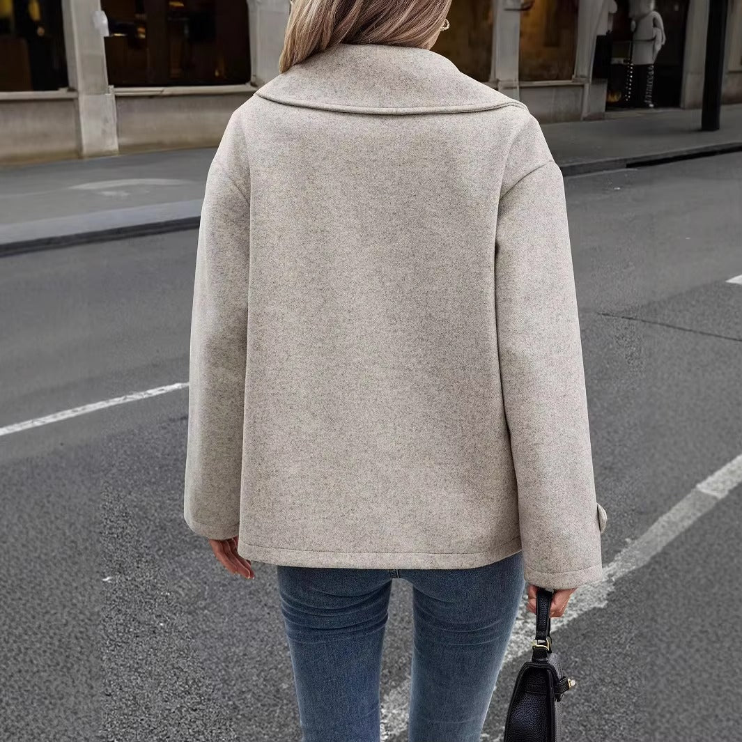 Josie - Women's Relaxed Coat with Ruching - photo 6