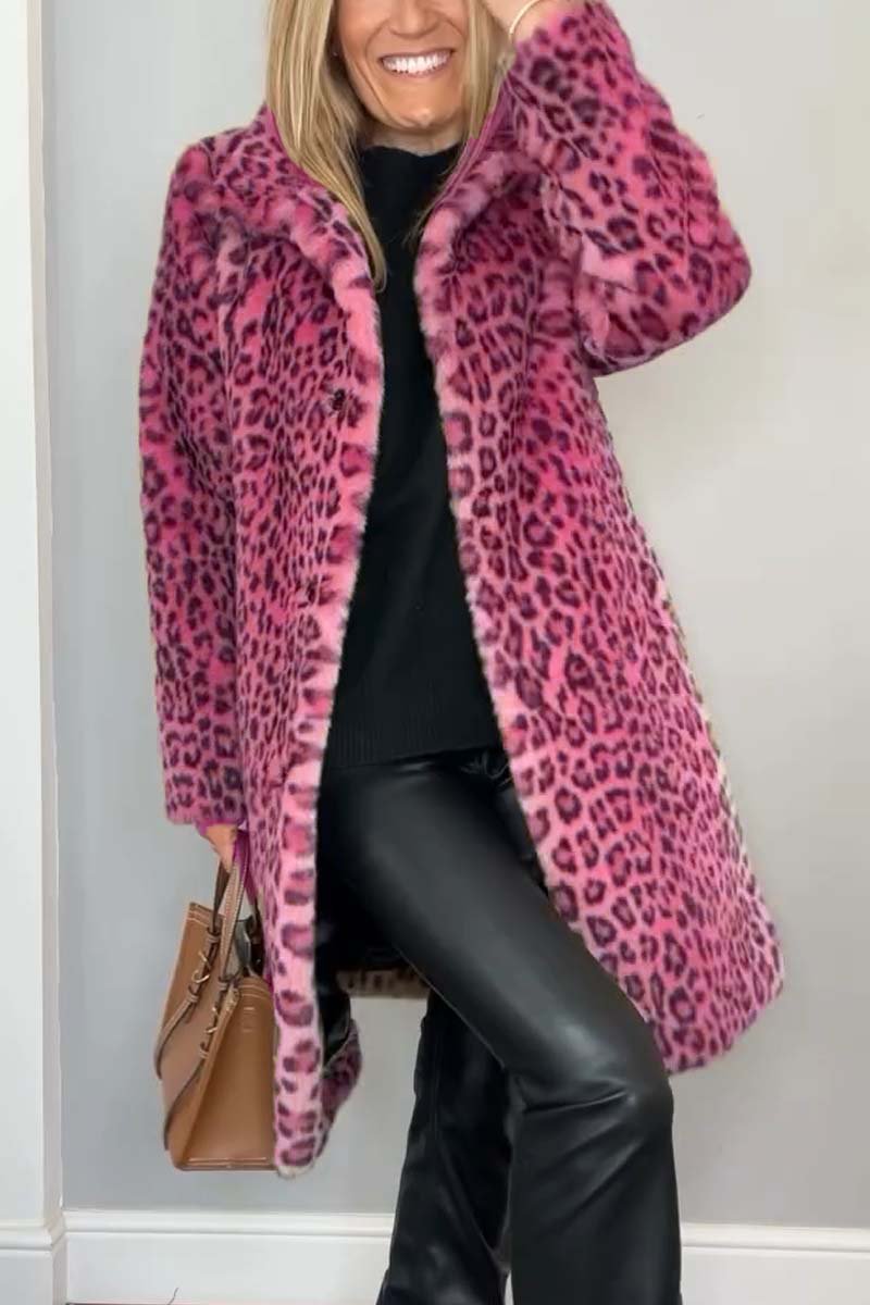 Cate - Cappotto leopardato di lusso da donna