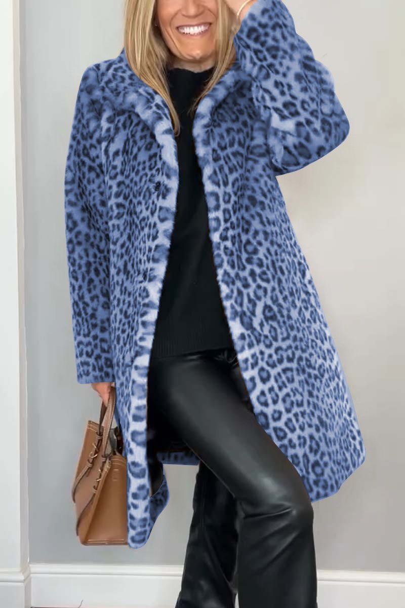 Cate - Cappotto leopardato di lusso da donna