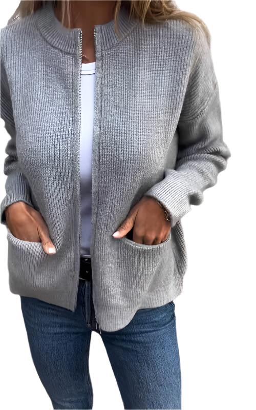 Josephine - Women's Zip-Up Cardigan