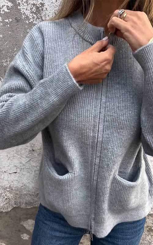 Josephine - Women's Zip-Up Cardigan